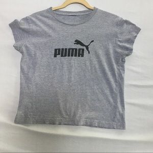 Puma T-shirt gray with black logo